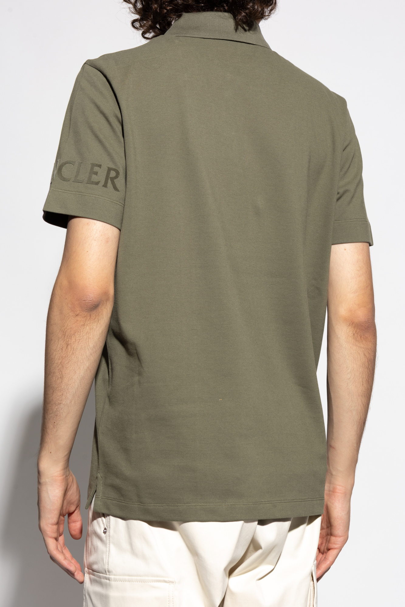 トップス MONCLER shoulder patch polo t-shirt Logo patch polo shirt | Moncler | OTTODISANPIETRO